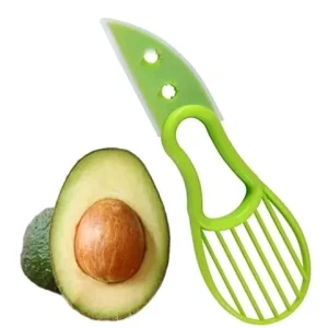 3 in 1 Avocado Slicer Knife Peeler Cutter Kitchen Gadget Avocado Scoop Pitter